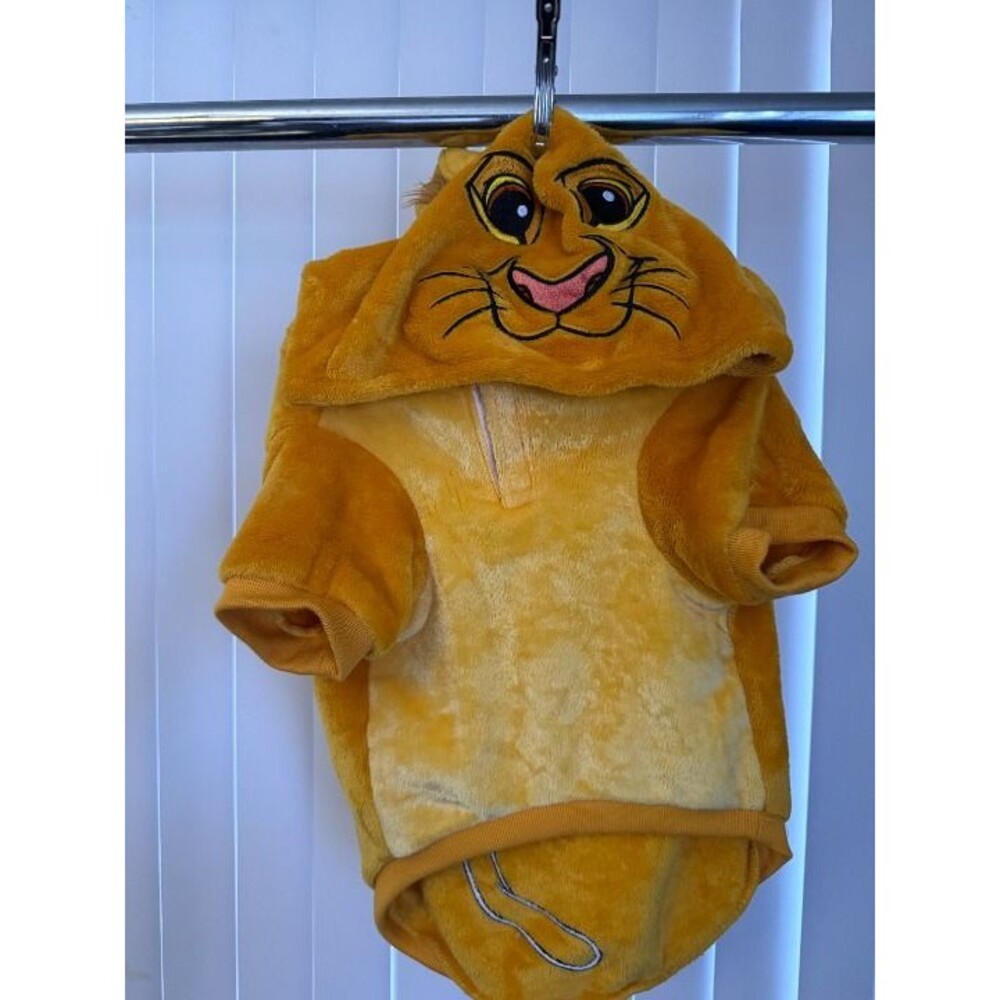 Disney Lion King Dog Hoodie Sweatshirt Simba Halloween Costume Size Large
